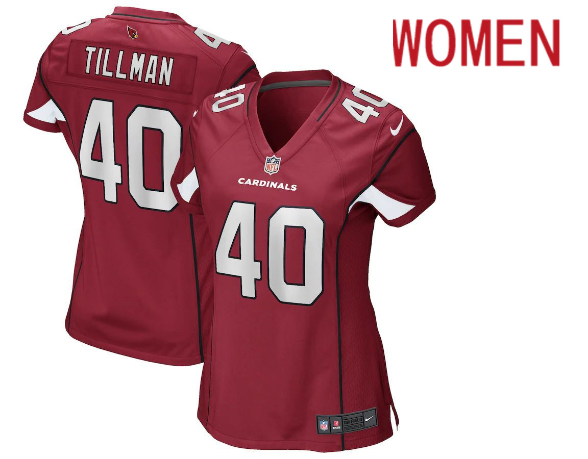 Cheap Women Arizona Cardinals 40 Pat Tillman Nike Red Game Retired Player NFL Jersey